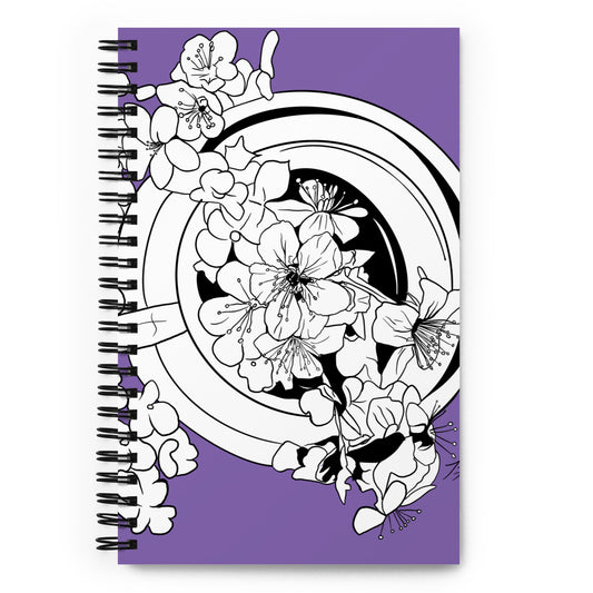 Blossoming Tranquility Spiral notebook