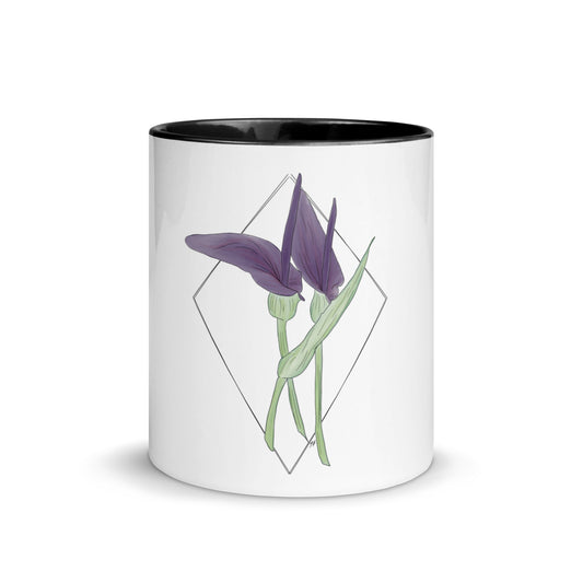 Blooming Elegance Mug with Color Inside